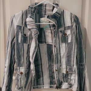 Denim-like jacket.